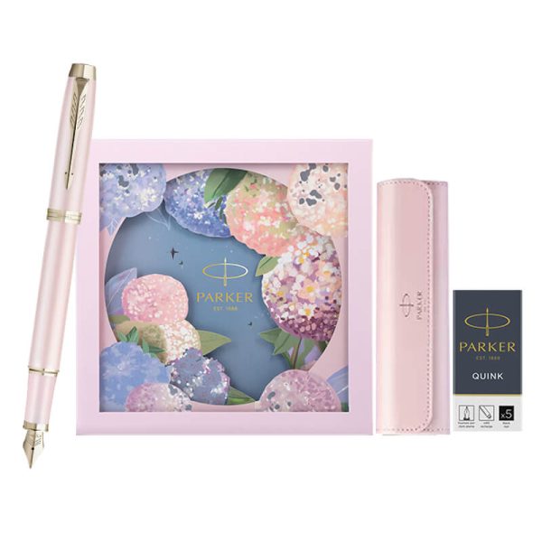 PARKER/派克IM花艺系列墨水笔绣球花礼盒送人生日礼物女士书写自用高颜值钢笔
