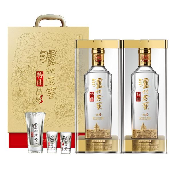 泸州老窖特曲精彩时刻礼盒52度500ml*2浓香白酒+酒具
