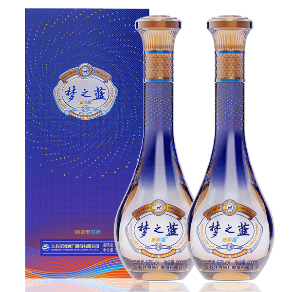 洋河蓝色经典 梦之蓝乐享版 52度500mL_2瓶